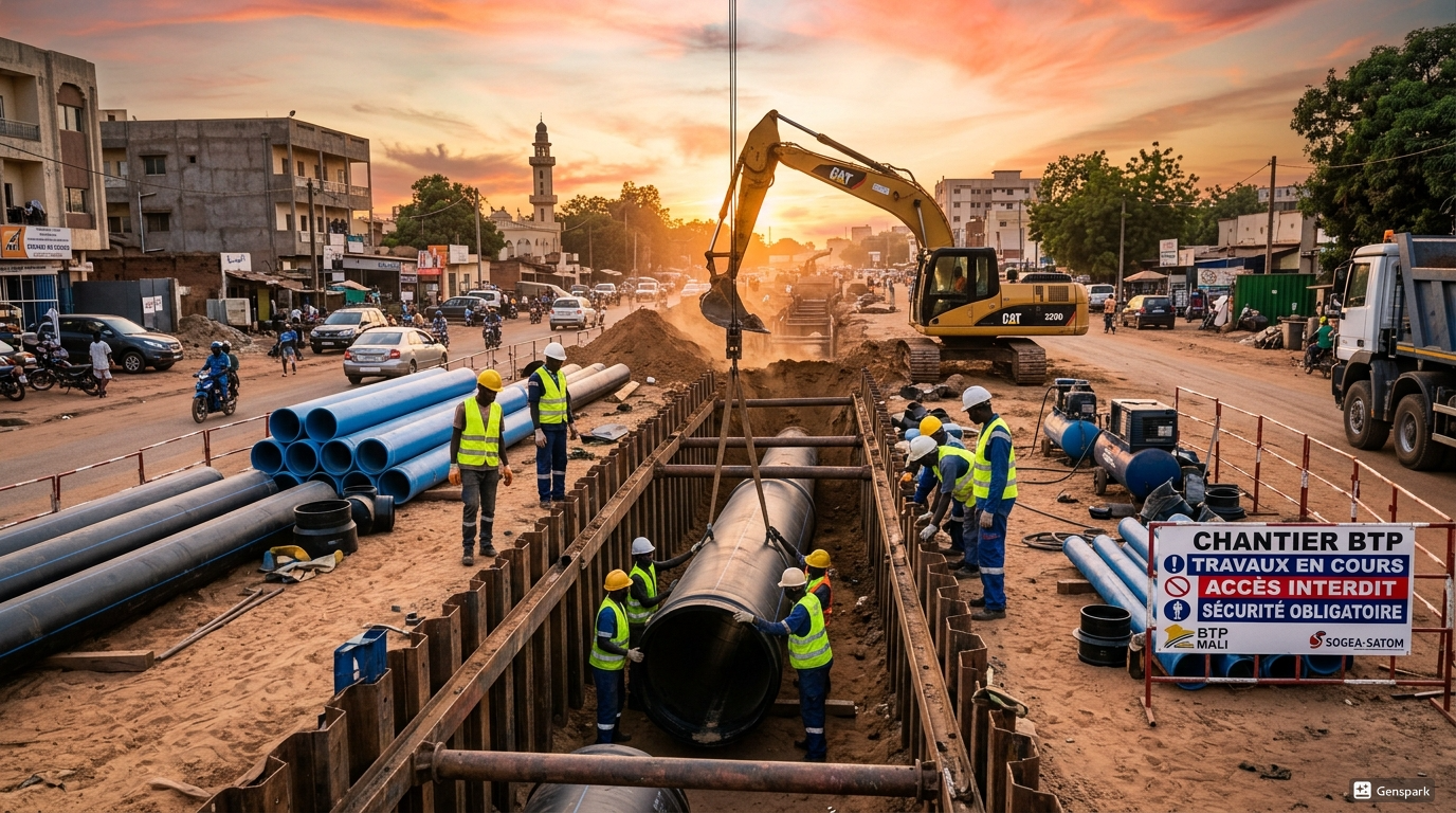 Travaux de réseaux en milieu urbain