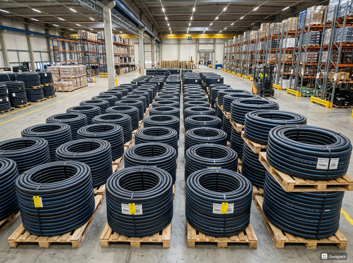 Stock PEHD en couronnes